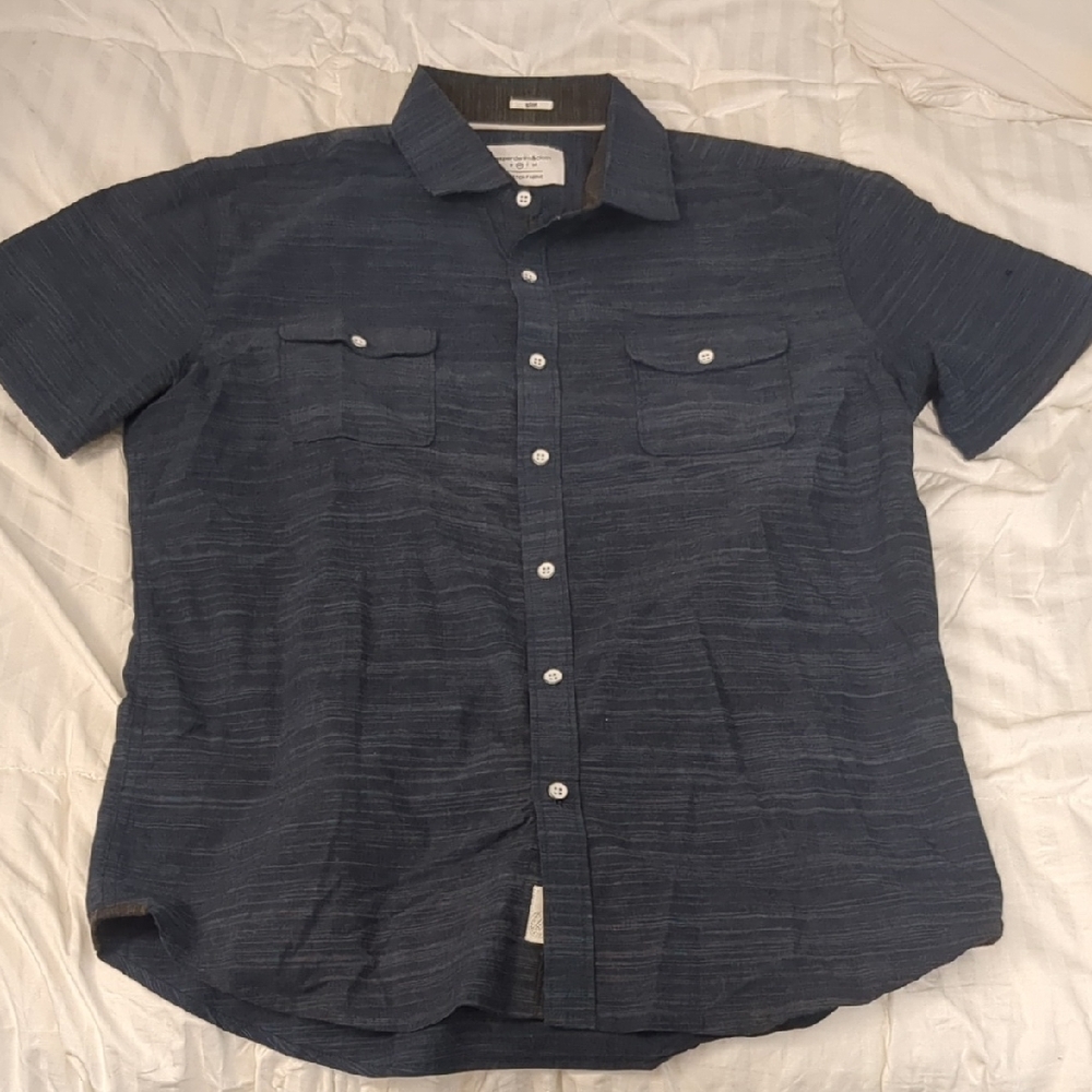 Paper Denim & Cloth Blue Casual Button Down Shirt